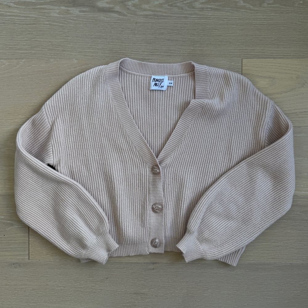 Light Pink Wool Cardigan